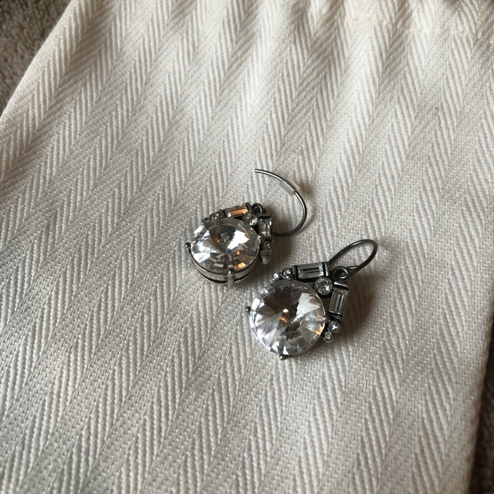 Fossil Diamond Drop Earrings